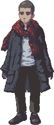 pixel scarf guy